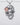 925 Silver Skull Necklace with Big Gem, Handcrafted Jewelry - VarVar Jewelry