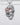 925 Silver Skull Necklace with Big Gem, Handcrafted Jewelry - VarVar Jewelry