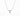Gold Solitaire Necklace with 0.2 ct round diamond