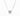 Gold Solitaire Eternity Necklace with 0.17 ct princess diamond