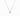 Gold Solitaire Necklace with 0.17 ct princess diamond