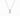 Gold Solitaire Necklace with 0.3 ct princess diamond