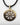 Helm of Awe Brass Pendant with Elder Futhark Runes - VarVar Jewelry
