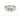 14k Gold Wedding Ring with Clear Topaz, Handmade Norse Jewelry