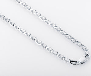 925 Silver Curb Chain, Handmade Viking Jewelry