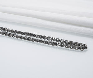 Chain Rolo 925 Silver Ruthenium plated