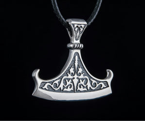 Perun Axe Blade Sterling Silver Slavic Pendant