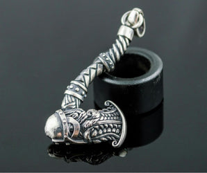 Viking Axe Pendant Sterling Silver Norse Jewelry