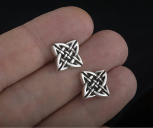 Unique Cufflinks with Ornament Sterling Silver Handmade Jewelry V03