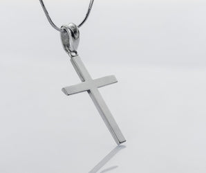 Simple Cross Pendant, 925 Silver
