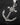 Small Anchor Symbol with Ship Steering Wheel Pendant Sterling Silver Norse Jewelry - VarVar Jewelry