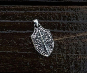 Pendant with Skull Sterling Silver Handmade Jewelry