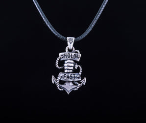 Anchor Symbol Pendant with Hand Sterling Silver Handcrafted Jewelry