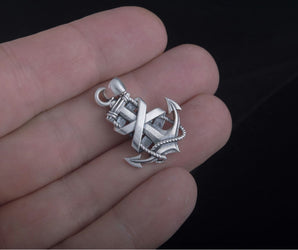 Anchor Symbol Pendant Sterling Silver Handcrafted Jewelry