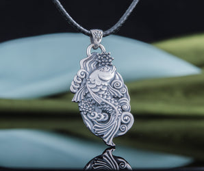Fish Pendant Sterling Silver Jewelry