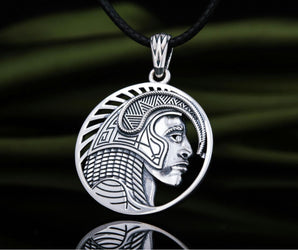 Pendant with Indian Aztec Sterling Silver Jewelry