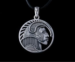 Pendant with Indian Aztec Sterling Silver Jewelry