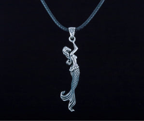 Mermaid Pendant Sterling Silver Jewelry
