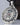 Shield with Ouroboros Symbol Pendant and Gem Sterling Silver Norse Jewelry - VarVar Jewelry