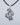Keyhole Pendant with Flowers Ornament Sterling Silver Handmade Jewelry - VarVar Jewelry