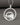 Minimalistic Round 925 Silver Pendant with Mountains and Gems, Unique Fashion Jewelry - VarVar Jewelry