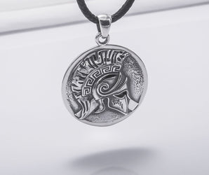 925 Silver Spartan Pendant, Handmade Jewelry
