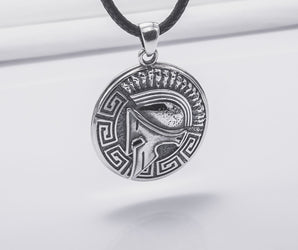 Spartan Sterling Silver Pendant, Handmade Jewelry