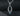 Drinking Horns Pendant with Blue Gem