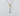 Candle Flame Citrine Pendant, Rhodium plated 925 silver