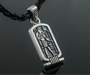 Anubis Pendant Sterling Silver Egypt Jewelry