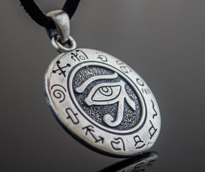 Uadjet Symbol Pendant Sterling Silver Egypt Jewelry