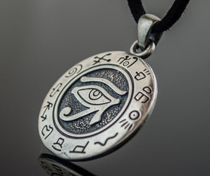 Uadjet Symbol Pendant Sterling Silver Egypt Jewelry