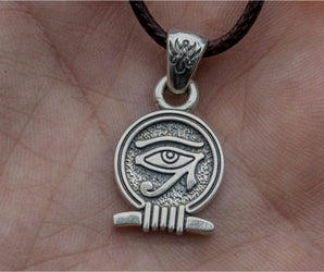 Uajet Amulet Pendant Sterling Silver Egypt Unique Jewelry