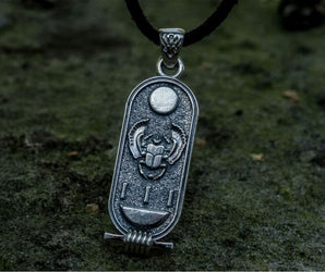 Pendant with Egypt Symbols Sterling Silver Egypt Handcrafted Jewelry