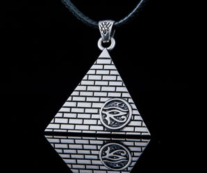 Udjat Symbol Pendant Sterling Silver Egypt Jewelry