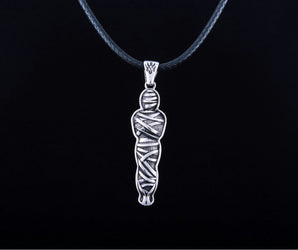 Mummy Pendant Sterling Silver Egypt Jewelry