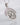 925 Silver Lotus Pendant with Purple Cubic Zirconium Gems, Handmade Egyptian Jewelry - VarVar Jewelry