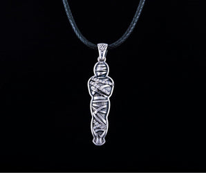 Mummy Jewelry Pendant with Cubic Zirconia Sterling Silver Egypt Jewelry