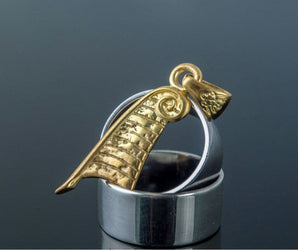 Maat Symbol Pendant Gold Egypt Jewelry