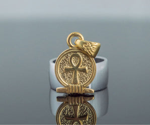 Ankh Amulet Pendant Gold Egypt Unique Jewelry