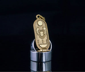 Pendant with Egypt Symbols Gold Egypt Handcrafted Jewelry