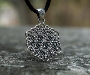 Unique Handmade Geometry Pendant Sterling Silver Jewelry