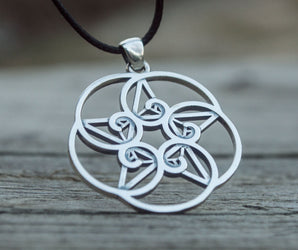 Handmade Pendant from Golden Triangle Style Sterling Silver Unique Jewelry
