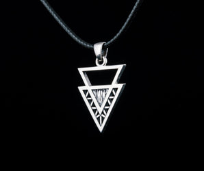 Geometry Triangle Symbol Pendant Sterling Silver Jewelry