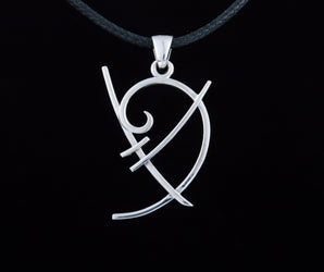 Unique Geometry Triangle Symbol Pendant Sterling Silver Jewelry