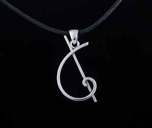 Handmade Geometry Triangle Symbol Pendant Sterling Silver Jewelry