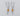 Candle Light Earrings with Citrine, Rhodium plated 925 silver