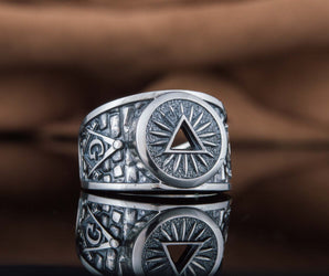Masonic Ring Sterling Silver Handcrafted Jewelry