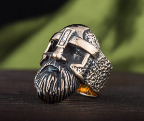 Odin Allfather Bronze Unique Viking Ring Norse Jewelry