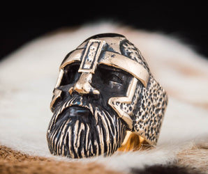 Odin Allfather Bronze Unique Viking Ring Norse Jewelry